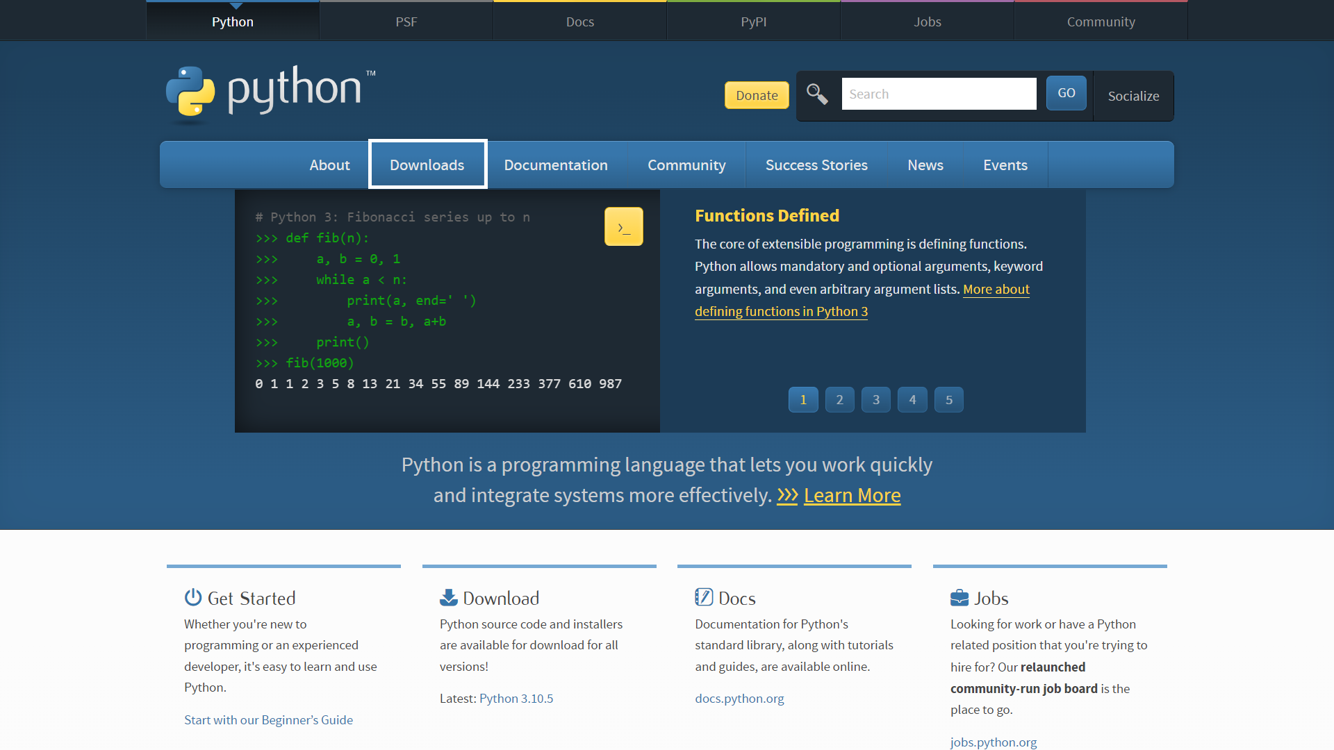 Python 官方网站